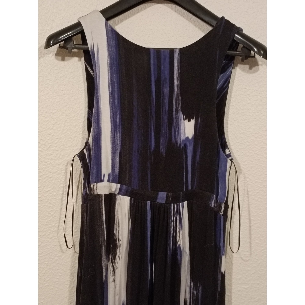 Matty M V-Neck Maxi Dress Size M Rayon Sleeveless Tie Dye Wrap Tank Resort Boho - Picture 7 of 7